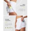 image:imagebaleaf Womens Tennis Skirts 14 High Waisted Golf Athletic Skorts with Shorts Pockets A Line Pickleball Casual SkirtWhite