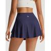 image:imagebaleaf Womens Tennis Skirts Double Ruffle Athletic Pleated Skirt with 2 Pockets High Waisted Tummy Control Golf SkortsNavy Blue