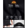 image:imagebaleaf Womens Tennis Skirts High Waisted Golf Skorts with Pockets Side Pleated Slit ALine Athletic Pickleball SkirtsBlack