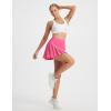 image:imagebaleaf Womens Tennis Skirts High Waisted Golf Skorts with Pockets Side Pleated Slit ALine Athletic Pickleball SkirtsPink