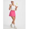 image:imagebaleaf Womens Tennis Skirts High Waisted Golf Skorts with Pockets Side Pleated Slit ALine Athletic Pickleball SkirtsPink
