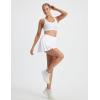 image:imagebaleaf Womens Tennis Skirts High Waisted Golf Skorts with Pockets Side Pleated Slit ALine Athletic Pickleball SkirtsWhite