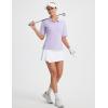 image:imagebaleaf Womens Tennis Skirts High Waisted Golf Skorts with Pockets Side Pleated Slit ALine Athletic Pickleball SkirtsWhite