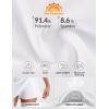 image:imagebaleaf Womens Tennis Skirts High Waisted Golf Skorts with Pockets Side Pleated Slit ALine Athletic Pickleball SkirtsWhite
