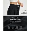 image:imagebaleaf Womens Track Pants Lightweight Athletic Travel Wide Leg Pants with Pockets 30 Work Lounge Loose Fit UPF50Black
