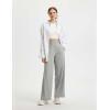 image:imagebaleaf Womens Track Pants Lightweight Athletic Travel Wide Leg Pants with Pockets 30 Work Lounge Loose Fit UPF50Gray