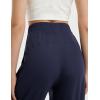 image:imagebaleaf Womens Track Pants Lightweight Athletic Travel Wide Leg Pants with Pockets 30 Work Lounge Loose Fit UPF50Navy Blue