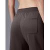 image:imagebaleaf Womens Wide Leg Fleece Lined PantsDark Brown
