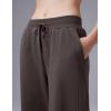 image:imagebaleaf Womens Wide Leg Fleece Lined PantsDark Brown