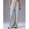 image:imagebaleaf Womens Wide Leg Fleece Lined PantsHeather Light Gray