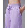 image:imagebaleaf Womens Wide Leg Fleece Lined PantsLight Purple