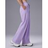 image:imagebaleaf Womens Wide Leg Fleece Lined PantsLight Purple
