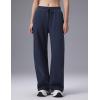 image:imagebaleaf Womens Wide Leg Fleece Lined PantsNavy Blue