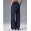 image:imagebaleaf Womens Wide Leg Fleece Lined PantsNavy Blue