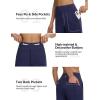image:imagebaleaf Womens Wide Leg Yoga Pants 28 Dress Work Pants with Pockets Stretch High Waist Casual PantsNavy Blue