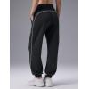 image:imagebaleaf Womens Yoga Casual LooseFit Tapered PantsBlack