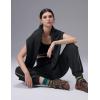image:imagebaleaf Womens Yoga Casual LooseFit Tapered PantsBlack