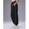 image:imagebaleaf Womens Yoga Casual LooseFit Tapered PantsBlack