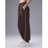 image:imagebaleaf Womens Yoga Casual LooseFit Tapered PantsDark Brown