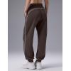 image:imagebaleaf Womens Yoga Casual LooseFit Tapered PantsDark Brown