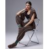 image:imagebaleaf Womens Yoga Casual LooseFit Tapered PantsDark Brown