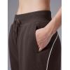 image:imagebaleaf Womens Yoga Casual LooseFit Tapered PantsDark Brown