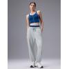 image:imagebaleaf Womens Yoga Casual LooseFit Tapered PantsHeather Light Gray