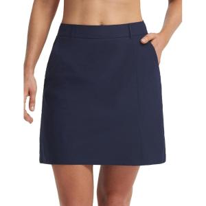image:imagebaleaf Womens 18 Golf Skorts Skirts Pockets UPF 50 Zipper Quick Dry Casual Work Skort TravelNavy Blue