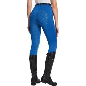 image:imagebaleaf Womens Horse Riding Pants Equestrian Full Seat Breeches Horseback Tights Silicone Zipped PocketBlue