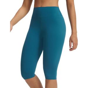 image:imagebaleaf Womens Knee Length Capri Leggings High Waisted with Pocket 14 Yoga Stretch Casual Summer Workout ExerciseBlue