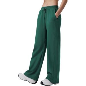 image:imagebaleaf Womens Wide Leg Fleece Lined PantsDark Green
