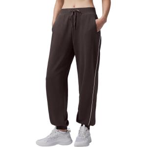 image:imagebaleaf Womens Yoga Casual LooseFit Tapered PantsDark Brown