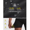 image:imagebaleaf Mens 7 Mountain Bike Shorts 4D Padded Loosefit MTB Cycling Riding Bicycle Biker Short Zipper PocketsBlack