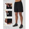 image:imagebaleaf Mens 7 Mountain Bike Shorts 4D Padded Loosefit MTB Cycling Riding Bicycle Biker Short Zipper PocketsBlack