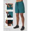image:imagebaleaf Mens 7 Mountain Bike Shorts 4D Padded Loosefit MTB Cycling Riding Bicycle Biker Short Zipper PocketsDark Green