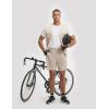 image:imagebaleaf Mens 7 Mountain Bike Shorts 4D Padded Loosefit MTB Cycling Riding Bicycle Biker Short Zipper PocketsKhaki