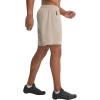 image:imagebaleaf Mens 7 Mountain Bike Shorts 4D Padded Loosefit MTB Cycling Riding Bicycle Biker Short Zipper PocketsKhaki