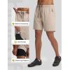 image:imagebaleaf Mens 7 Mountain Bike Shorts 4D Padded Loosefit MTB Cycling Riding Bicycle Biker Short Zipper PocketsKhaki