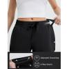 image:imagebaleaf Womens 35 Running Shorts Quick Dry with Zipper Pocket Liner Shorts Gym WorkoutBlack