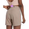 image:imagebaleaf Womens 5 Workout Shorts Athletic Running Shorts High Waisted with Zipper Pocket Gym Quick Dry Hiking SportsKhaki