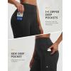 image:imagebaleaf Womens 7 Bermuda Shorts Athletic Running Long Shorts High Waisted with Zipper Pockets Workout Gym Hiking ShortsBlack