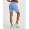 image:imagebaleaf Womens 7 Bermuda Shorts Athletic Running Long Shorts High Waisted with Zipper Pockets Workout Gym Hiking ShortsBlue