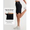 image:imagebaleaf Womens 9 Bermuda Knee Length Athletic Running Long Shorts with Pockets Quick Dry Shorts High Waisted UPF 50Black