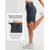 image:imagebaleaf Womens 9 Bermuda Knee Length Athletic Running Long Shorts with Pockets Quick Dry Shorts High Waisted UPF 50Dark Gray
