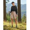 image:imagebaleaf Womens 9 Bermuda Knee Length Athletic Running Long Shorts with Pockets Quick Dry Shorts High Waisted UPF 50Khaki