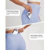image:imagebaleaf Womens 9 Bermuda Knee Length Athletic Running Long Shorts with Pockets Quick Dry Shorts High Waisted UPF 50Light Blue