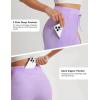 image:imagebaleaf Womens 9 Bermuda Knee Length Athletic Running Long Shorts with Pockets Quick Dry Shorts High Waisted UPF 50Light Purple