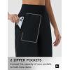 image:imagebaleaf Womens Bermuda Long Shorts 9 Knee Length Athletic Running Shorts with Zip Pockets Stretch Loose Summer UPF 50Black