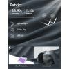 image:imagebaleaf Womens Bermuda Long Shorts 9 Knee Length Athletic Running Shorts with Zip Pockets Stretch Loose Summer UPF 50Dark Gray
