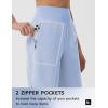 image:imagebaleaf Womens Bermuda Long Shorts 9 Knee Length Athletic Running Shorts with Zip Pockets Stretch Loose Summer UPF 50Light Blue